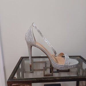 Sliver Rhinestone Heels